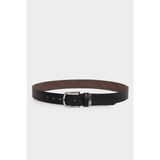 DeFacto Erkek Dikdörtgen Toka Suni Deri Günlük Kemer H0324AXNS - 100 cm - Siyah-BK27