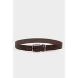 DeFacto Erkek Dikdörtgen Toka Suni Deri Günlük Kemer H0324AXNS - 90 cm - Kahve-BN45