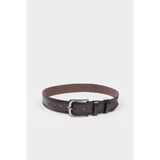 DeFacto Erkek Dikdörtgen Toka Suni Deri Jean Kemeri G8203AXNS - 90 cm - Kahve-BN45