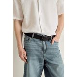 DeFacto Erkek Dikdörtgen Toka Suni Deri Jean Kemeri H5074AXNS - 90 cm - Siyah-BK27