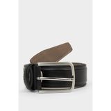 DeFacto Erkek Dikdörtgen Toka Suni Deri Klasik Kemer G4432AXNS - 100 cm - Siyah-BK27
