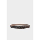 DeFacto Erkek Dikdörtgen Toka Suni Deri Klasik Kemer G4432AXNS - 90 cm - Kahve-BN66