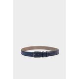 DeFacto Erkek Dikdörtgen Toka Suni Deri Klasik Kemer G4432AXNS - 90 cm - Lacivert-NV2
