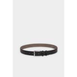 DeFacto Erkek Dikdörtgen Toka Suni Deri Klasik Kemer H0291AXNS - 110 cm - Siyah-BK27
