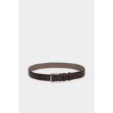 DeFacto Erkek Dikdörtgen Toka Suni Deri Klasik Kemer H0293AXNS - 90 cm - Kahve-BN45