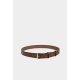DeFacto Erkek Dikdörtgen Toka Suni Deri Klasik Kemer H0294AXNS - 90 cm - Kahve-BN45