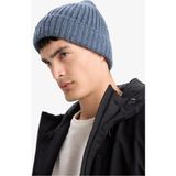 DeFacto Erkek Dokuma Etiketli Bere U9177AZ25WN - Blue - -- - Standart