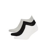 DeFacto Erkek Görünmez 3'lü Pamuklu Sneaker Çorap K4595AZNS - 41 - 44 - Çok Renkli-KR1
