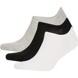 DeFacto Erkek Görünmez 3'lü Pamuklu Sneaker Çorap K4595AZNS - Standart - Çok Renkli-KR1