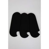 DeFacto Erkek Görünmez 3'lü Pamuklu Sneaker Çorap K4595AZNS - Standart - Siyah-BK23