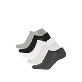 DeFacto Erkek Görünmez 5'li Pamuklu Sneaker Çorap A6103AXNS - 41 - 44 - Çok Renkli-KR1