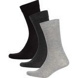 DeFacto Erkek Pamuklu 3'lü Uzun Çorap T9595AZNS - Standart - Çok Renkli-KR1