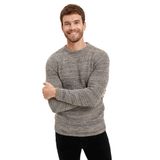 DeFacto Erkek Regular Fit Bisiklet Yaka Triko Kazak, Bej Kazak