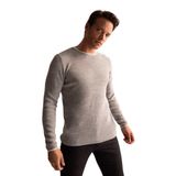 DeFacto Erkek Regular Fit Bisiklet Yaka Triko Kazak, Gri, 3XL Kazak