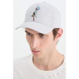 DeFacto Erkek Rick and Morty Etiket Baskılı Dokuma Beyzbol Basketbol Şapkası D9273AX25SM - Standart