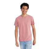 DeFacto Erkek Slim Fit Bisiklet Yaka Basic Tişört, Gül Kurusu, S