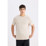 DeFacto Erkek T-shirt V7699AZ/BG170 SAND