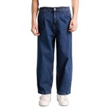 DeFacto Esnek Belli Barrel Fit Jean Pantolon, 34, F8996AX26SP, Mavi-NM34, Erkek