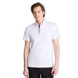 DeFacto Esnek Kırışmaz Slim Fit Polo Yaka Tişört, S, F9896AX26SP, Beyaz-WT34, Erkek