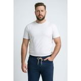 DeFacto Esnek Kumaş Tişört Beyaz, 4XL, H1517AX26SP, Beyaz-WT32, Erkek