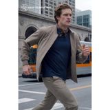 DeFacto Esnek Slim Fit Kolej Yaka Mont, M, Esnek Slim Fit Kolej Yaka Mont, Haki-KH466, Erkek