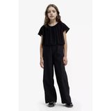 Defacto F2257a8bk27 Siyah Kız Çocuk Wide Leg Geniş Paça Pantolon