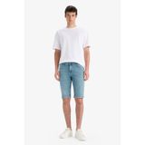 DeFacto F4220AX25SM Yeşil-NM29 Erkek Slim Fit Dar Kesim Jean Bermuda Şort
