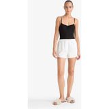 DeFacto F8934AX25HS Beyaz-WT48 Kadın Regular Fit Beli Lastikli Şort Pijama Altı