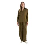 DeFacto F9575AX25AU BR98 Bordo Barrel Fit Düz Paça Kadın Pantolon