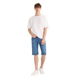 DeFacto F9890AX25SM Mavi-NM28 Erkek Regular Fit Jean Bermuda Şort