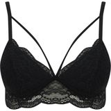 DeFacto Fall in Love Dantelli Pedli Triangle Bralet R6569AZ22AU - XL - Siyah-BK27