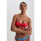 DeFacto Fall in Love Regular Fit Bikini Üstü Kırmızı, XXS, Z5258AZ23SM, Kırmızı-RD197, Kadın