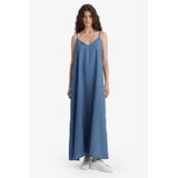DeFacto Fashion Fit Akışkan Kumaş İnce Askılı Maxi Elbise D8258AX25SM
