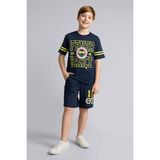DeFacto Fenerbahçe %100 Pamuk Oversize Şort Erkek Çocuk H8000A826HS - 4 - 5 Yaş - İndigo