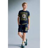 DeFacto Fenerbahçe %100 Pamuk Oversize Şort Erkek Çocuk H8000A826HS - 7 - 8 Yaş - İndigo