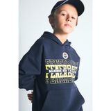 DeFacto Fenerbahçe Kapüşonlu Kanguru Cepli Baskılı Sweatshirt Erkek Çocuk