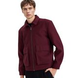 DeFacto Fermuarlı Cepli Mont Bordo, L, E9978AX25WN, Bordo-BR464, Erkek