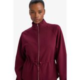 DeFacto Fermuarlı Modal Hırka Bordo, XS, G4368AX25WN, Bordo-BR170, Kadın