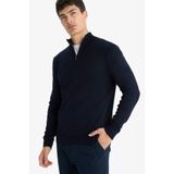 Defacto Fermuarlı Yaka Triko Kazak, S, F5095AX25AU, Lacivert, Erkek