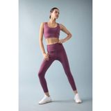 DeFacto Fit Beli Saran Sporcu Tayt, XS, B4590AX24SP, Mor, Kadın