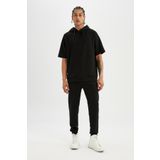 DeFacto Fit Slim Fit Sporcu Jogger Eşofman Altı Dar Kesim Skuba Dalgıç Kumaş Standart Paça Beli Bağcı