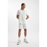 DeFacto Fit Standart Fit Normal Kesim Sporcu Kısa Paça Şort, S, DeFactoFit Standart Fit Sporcu Kısa Paça Şort, Gri, Erkek