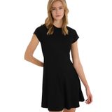 DeFacto Fitilli Kaşkorse Mini Elbise, XS, E8134AX25SM, Siyah-BK81, Kadın