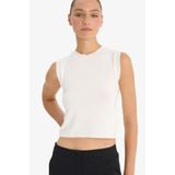 DeFacto Fitted Bisiklet Yaka Triko Atlet, L, G0489AX25AU, Ekru, Kadın