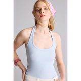 DeFacto Fıtted Halter Yaka Fitilli Kaşkorse ATLET H8088AX26SM - Mavi-BE196