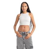 DeFacto Fitted Halter Yaka Kadın Atlet, XL, B0658AX23SM, Gri-GR210