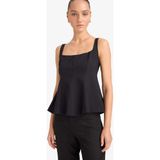 DeFacto Fitted Kare Yaka Askılı Bluz F9436AX25AU - XS - Siyah-BK81