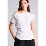 Defacto Fıtted Kayık Yaka Kısa Kollu Bluz H2052ax26spgr294 Gri-gr294