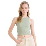 DeFacto Fitted Mint Yeşili Atlet U0357AZ/GN1135, L, U0357AZ25SM, Yeşil-GN1135, Kadın