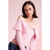DeFacto Fitted Omuzu Açık Hırka Pembe, S, D4793AX24AU, Pembe-PN205, Kadın